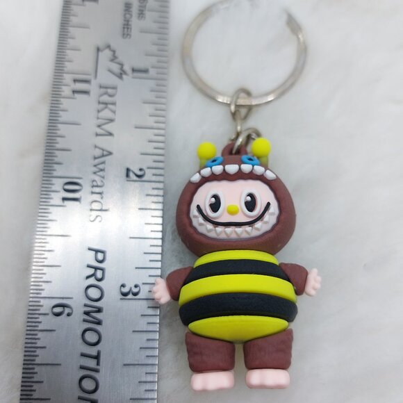 2/$19  Labubu bee outfit brown keychain - Picture 3 of 6